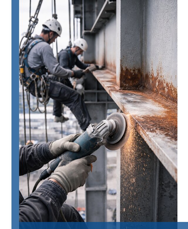 Зачистка металла от ржавчины и подготовка поверхностей в Дюртюли