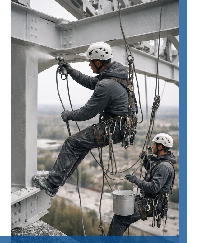 Покраска металлоконструкций на высоте в Дюртюли 365 р |ВЫСОТНИК-Дюр