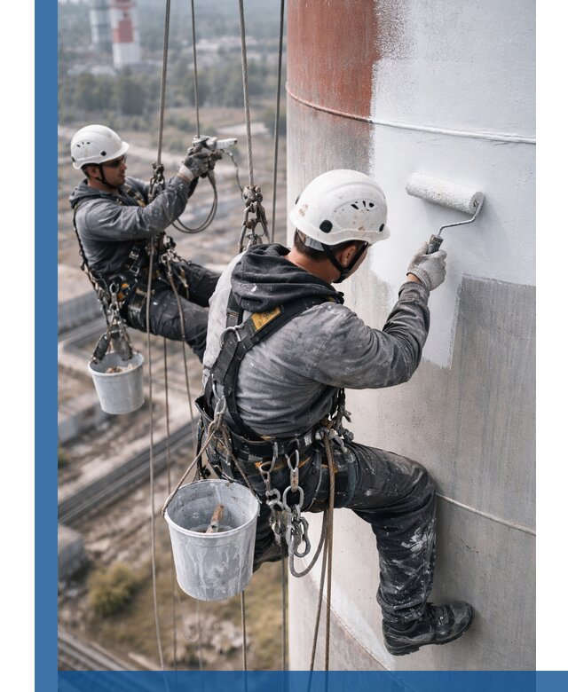 Покраска дымовых труб в Дюртюли: антикоррозийная защита и восстановление