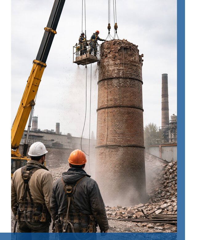 Демонтаж дымовой трубы в Дюртюли от 93825 р. | ВЫСОТНИК-Дюр, смета