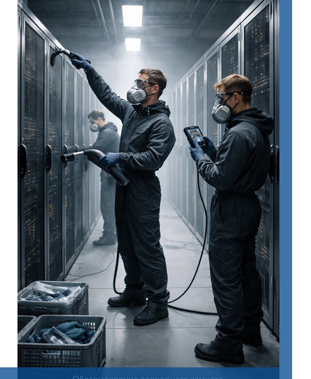 Обеспыливание серверной комнаты в Дюртюли от 4691 р. | ВЫСОТНИК-Дюр