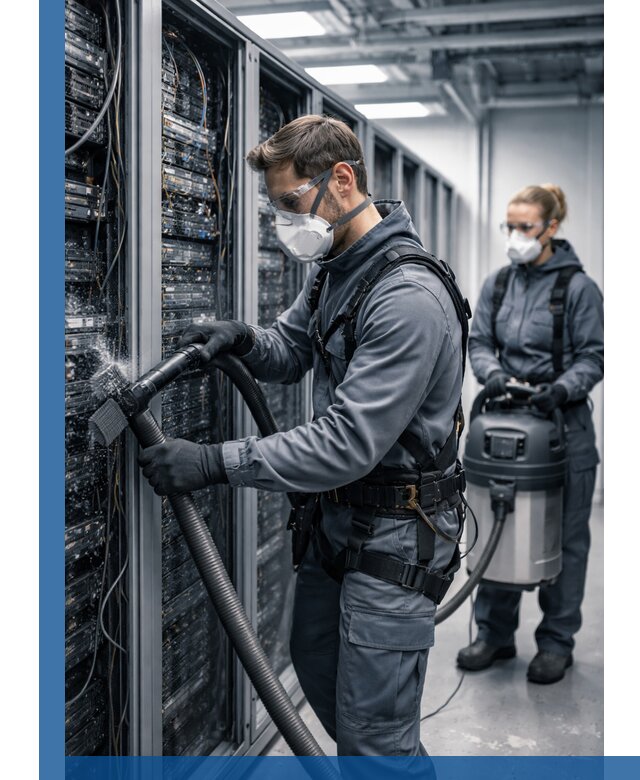 Обеспыливание серверной комнаты в Дюртюли, профессиональная очистка