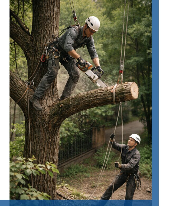 Спил деревьев альпинистами в Дюртюли от 8340 р. | ВЫСОТНИК-Дюр