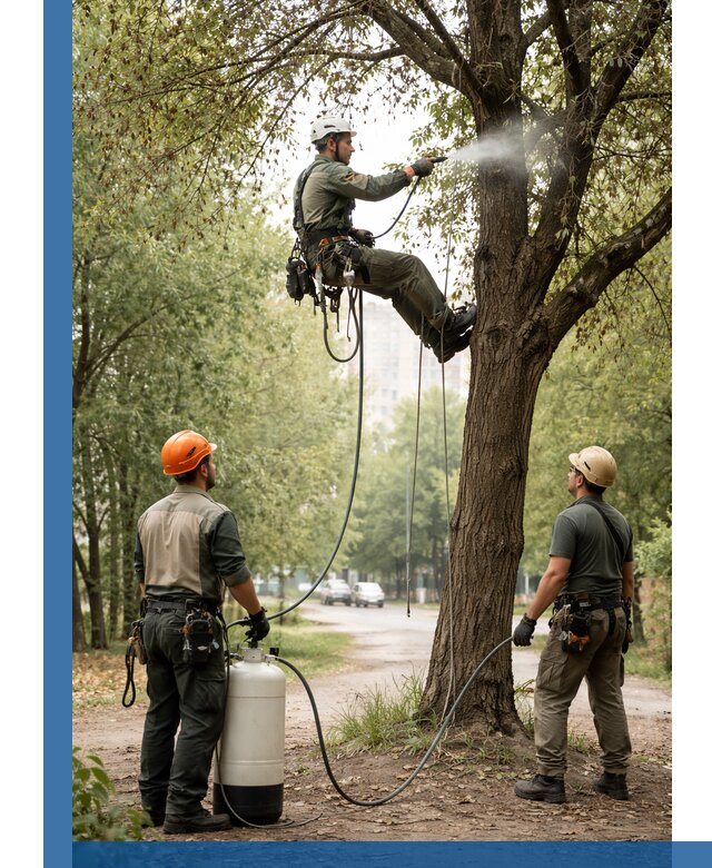 Обработка деревьев от вредителей в Дюртюли профессиональная защита