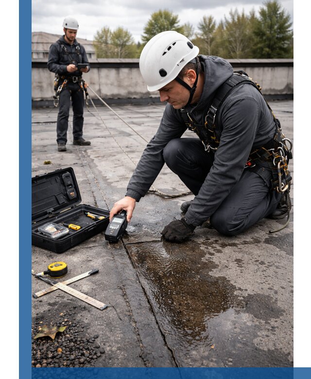 Обследование кровли на протечки и выявление дефектов в Дюртюли