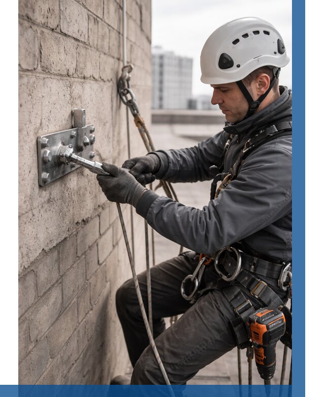 Установка анкерных точек в Дюртюли от 3649 р. | ВЫСОТНИК-Дюр