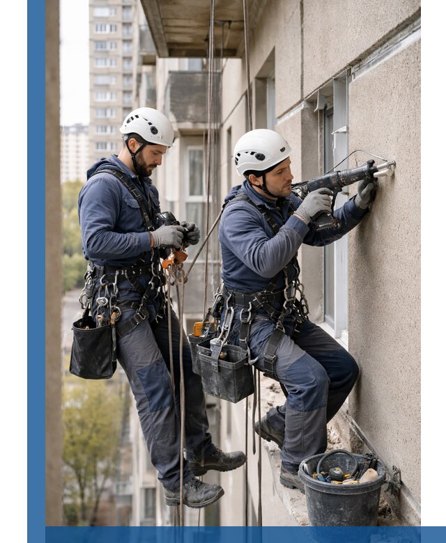 Промышленные альпинисты высотные работы и монтаж в Дюртюли